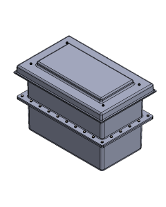 90 Litre GRP Two Piece Water Tank - Insulated