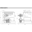 Calpeda Cat 5 BTM 61E AGAP 18 Dimensions