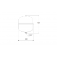 Grundfos GT-U 25 Litre Potable Expansion Vessel - 16 Bar